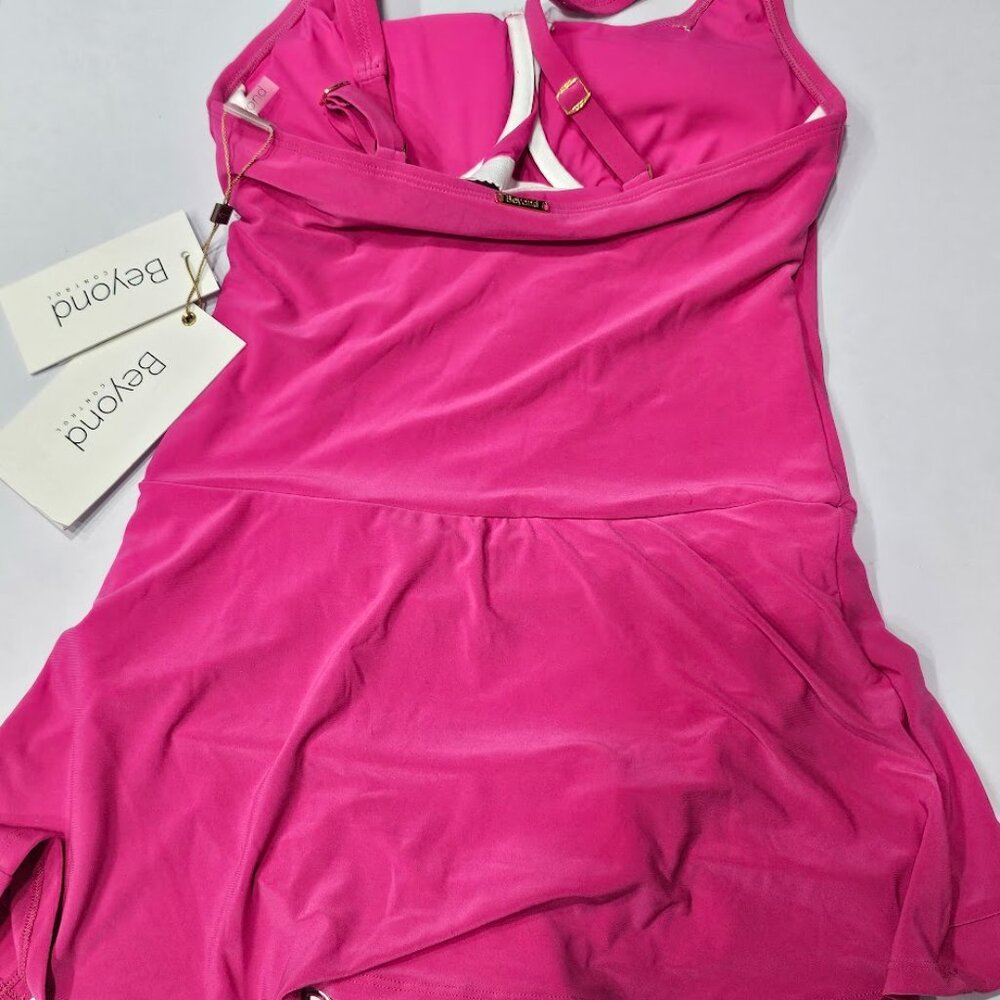 Beyond Control Grommet-Detail Square-Neck Swim Dress - Picture 11 of 15